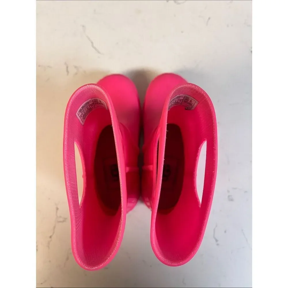 TODDLER UGG DRIZLITA RAINBOOTS - WATERPROOF & COZY COMFORT Size 9 Taffy Pink